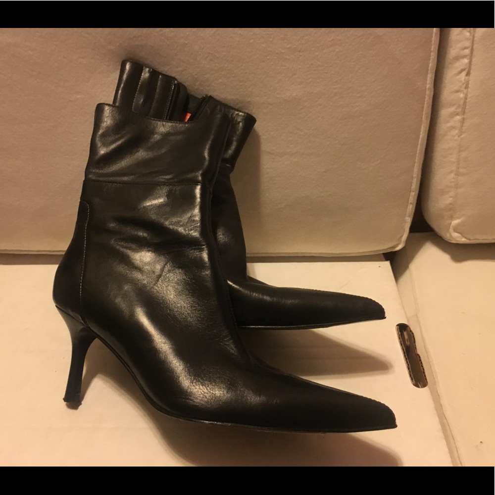 SOLD Charles by Charles David Black Leather Boots